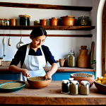 Home 7 건조 식품의 기능성 성분과 건강 효과 - Rustic Italian Kitchen**
"A sunlit rustic Italian kitchen, featuring shelves stocked with dried bea...