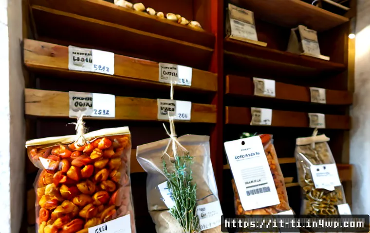 Home 11 건조 식품 제조에서의 마케팅 전략 - Photorealistic Italian dried food marketing display in a bright Mediterranean grocery shop, elegant ...